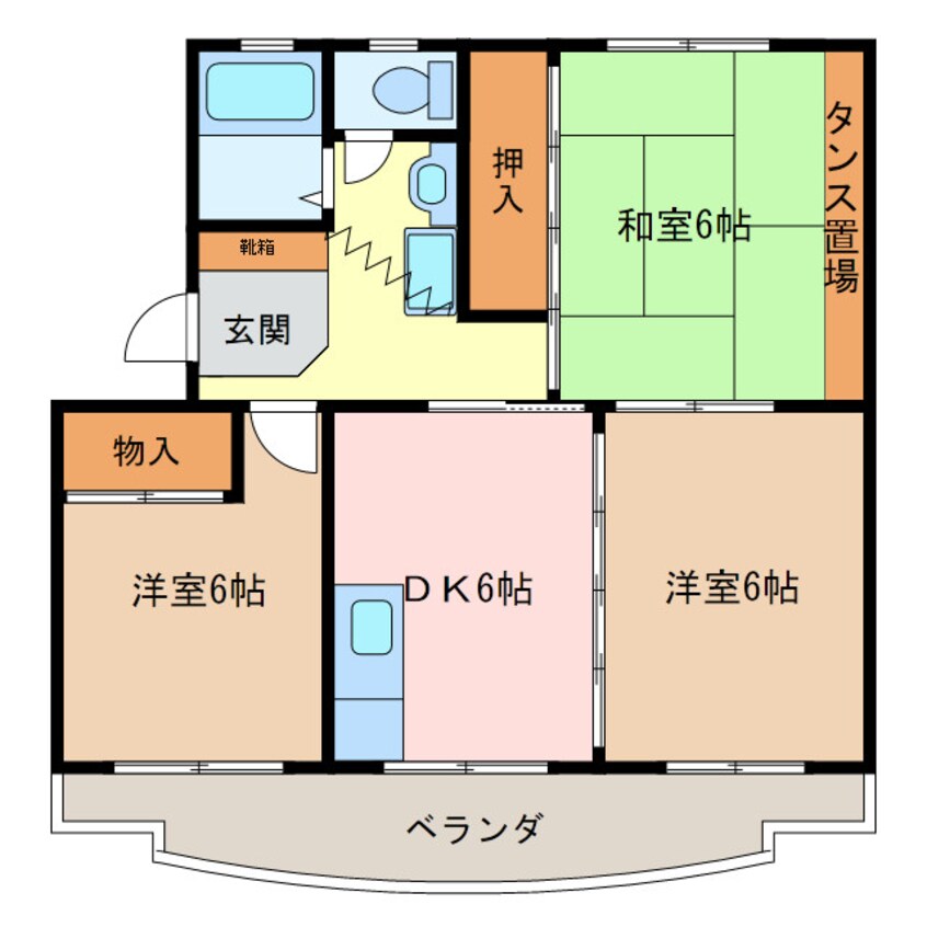 間取図 ファミリー久保山Ⅰ