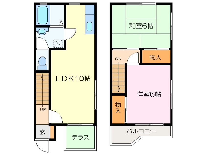 間取図 ハイツリープライツＤ棟