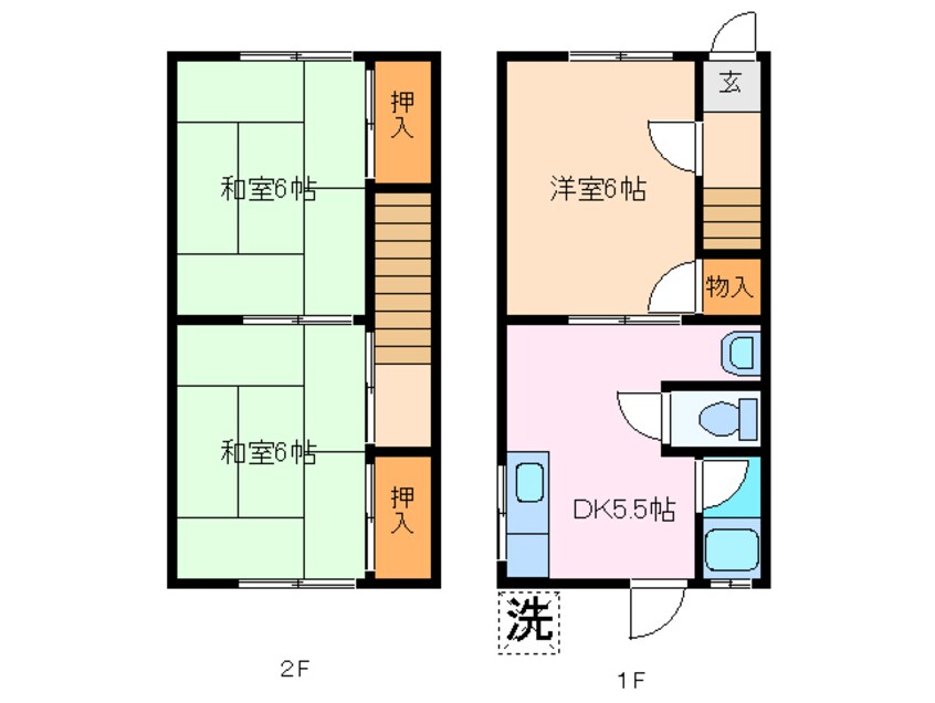 間取図 コーポ宮町