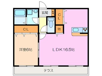 間取図 メゾンママ　2