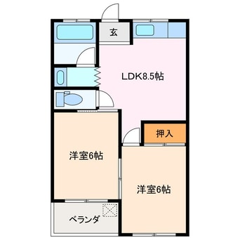 間取図 塩﨑マンション