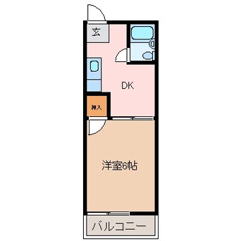 間取図 コーポ堀川