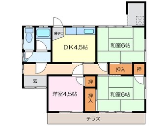 間取図 豊田様貸家（駅部田町）