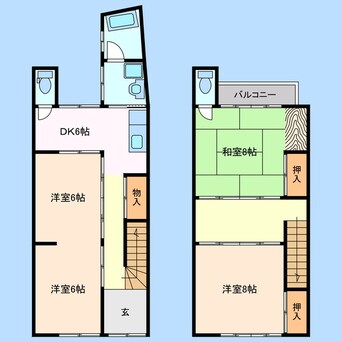 間取図 新座町岡田借家