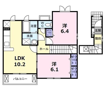 間取図 メッゾ　マーヴェラスＡ