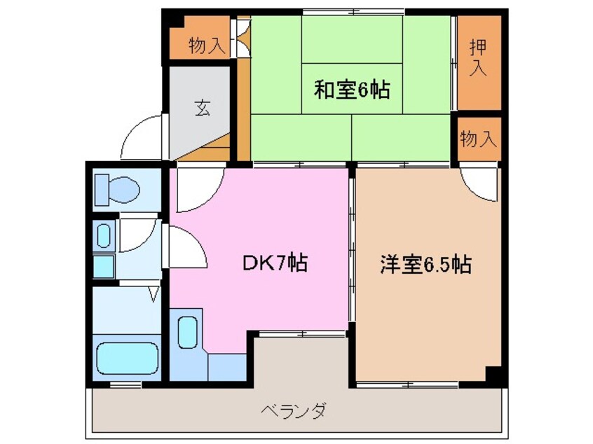 間取図 レーベンハイツ中部