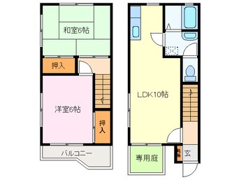 間取図 ハイツリープライツＥ棟