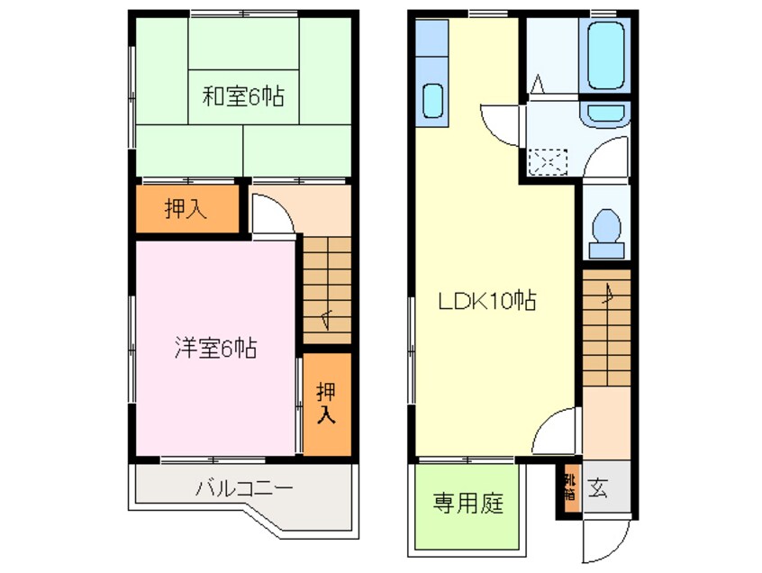 間取図 ハイツリープライツＥ棟