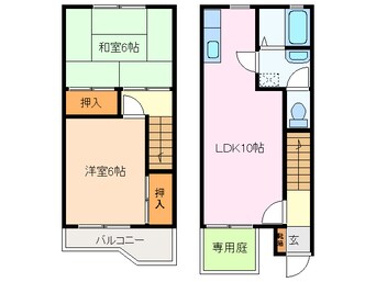 間取図 ハイツリープライツＥ棟