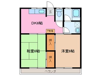 間取図 葉月アパートメント　Ａ棟