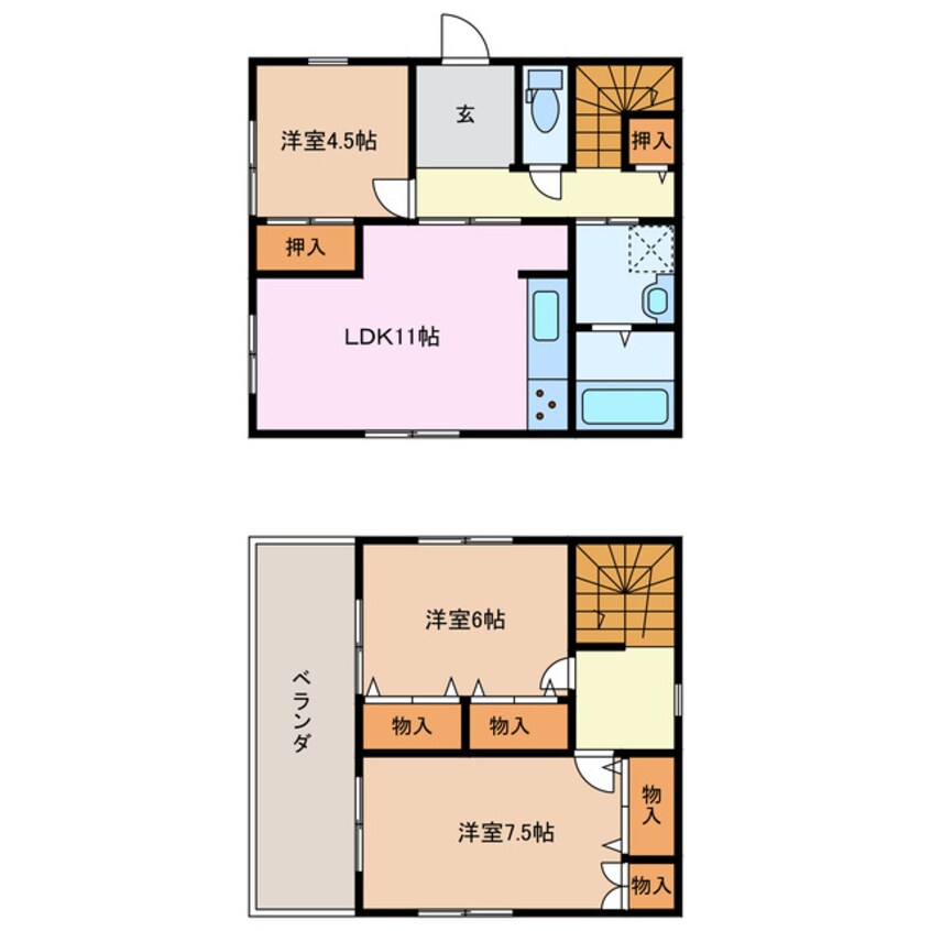 間取図 タカラ貸家　29