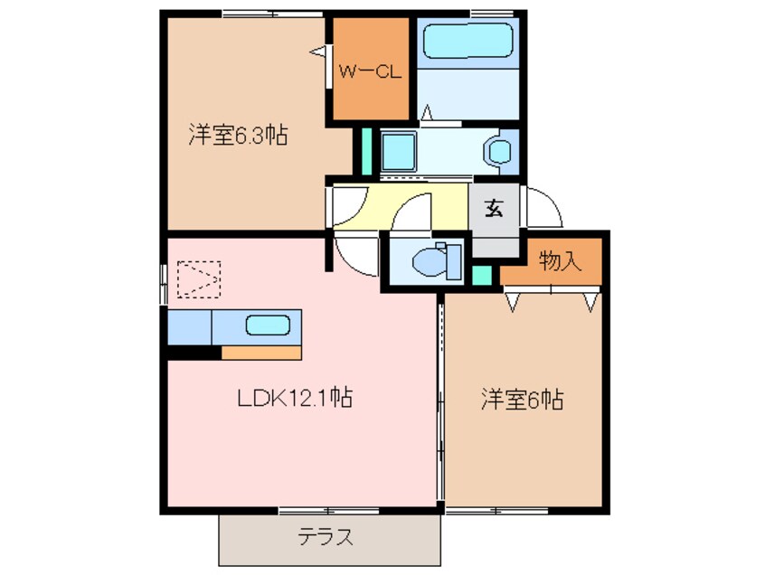 間取図 春夏秋冬　秋