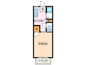 間取図 ロイヤルふじ　Ｂ