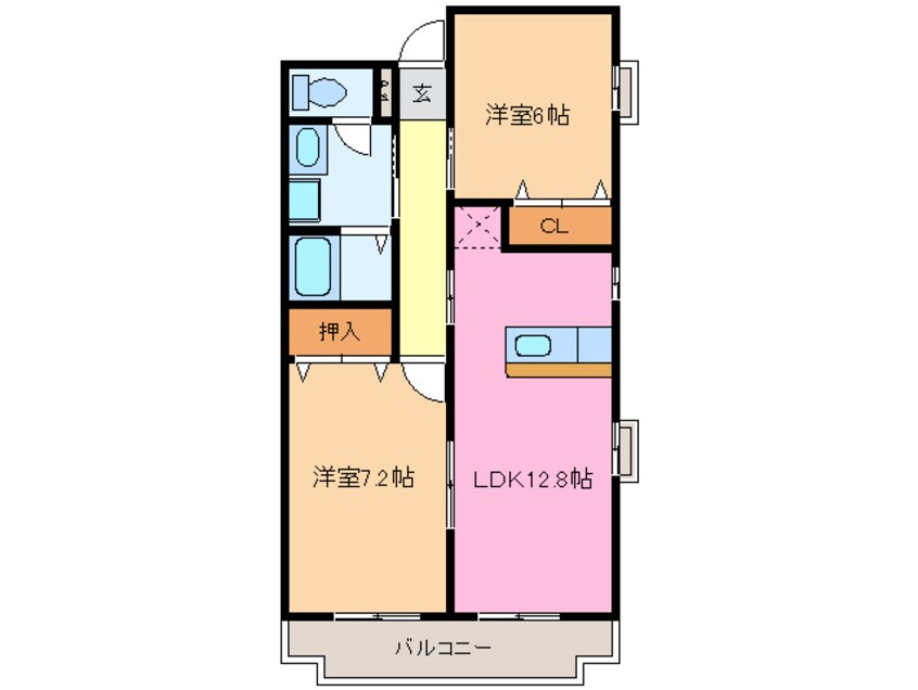 間取図 バードグレイン