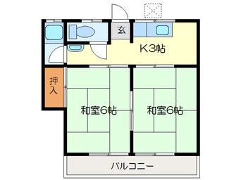 間取図 東新コーポ