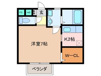 間取図 エスポワールⅡ