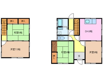 間取図 津屋城一戸建