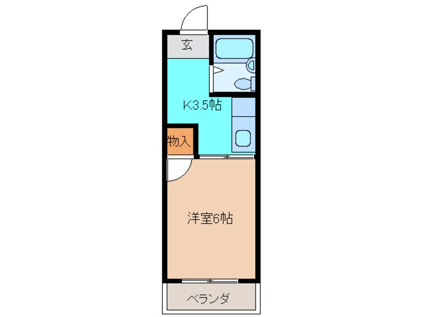 間取図 コーポ中川