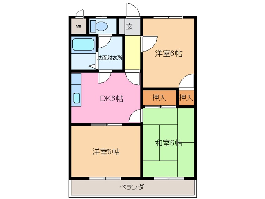 間取図 ラ・ブランシュ