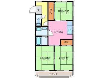 間取図 フジヤマンション