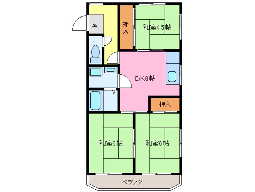 間取図 フジヤマンション