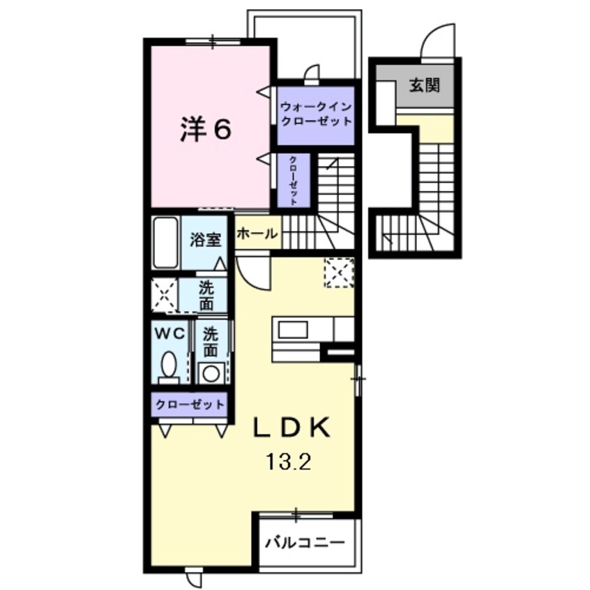 間取図 クラージュ　Ｃ棟