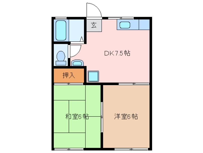 間取図 ハイツコスモスリー