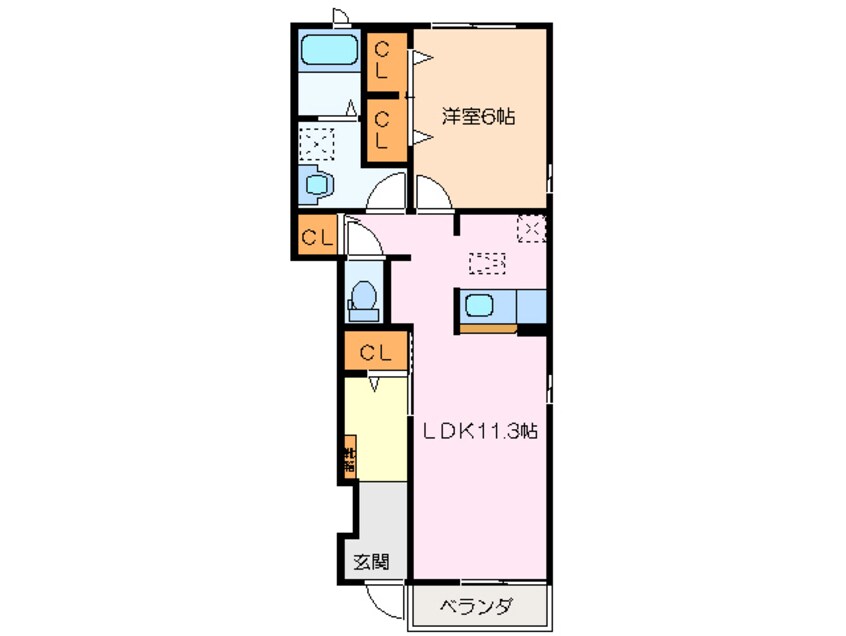 間取図 サンライフ・インⅡＢ棟