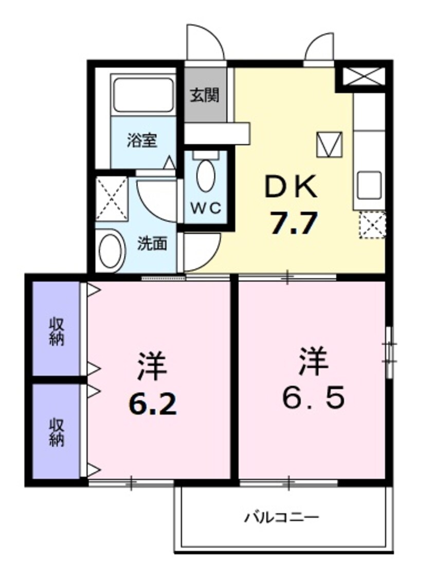 間取図 ニューセンチュリースクェアーＡ