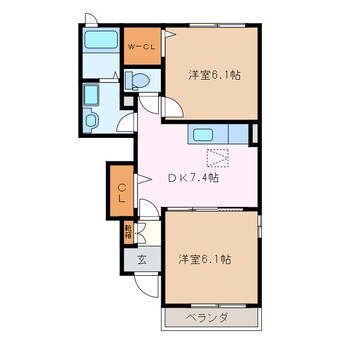 間取図 プラザサンライズＢ棟