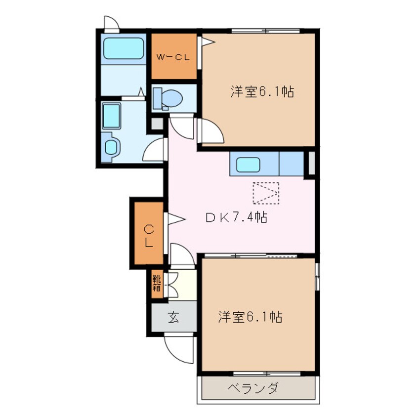 間取図 プラザサンライズＢ棟