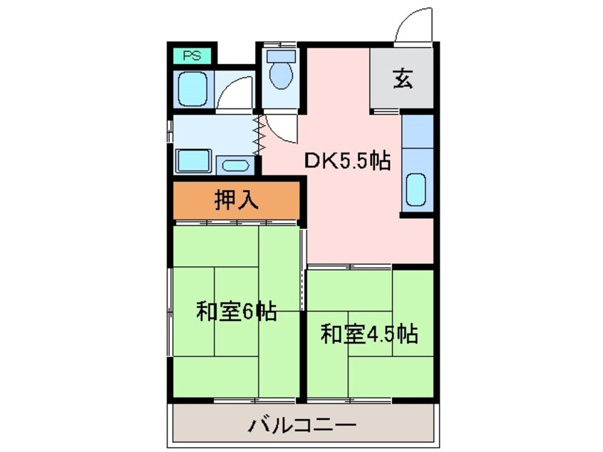 間取図 ハイツ一二三