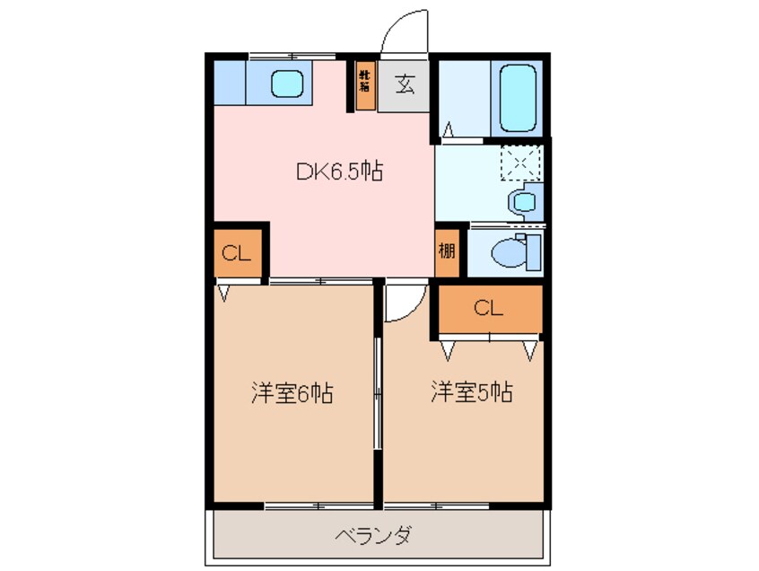 間取図 朝霧ハイツ