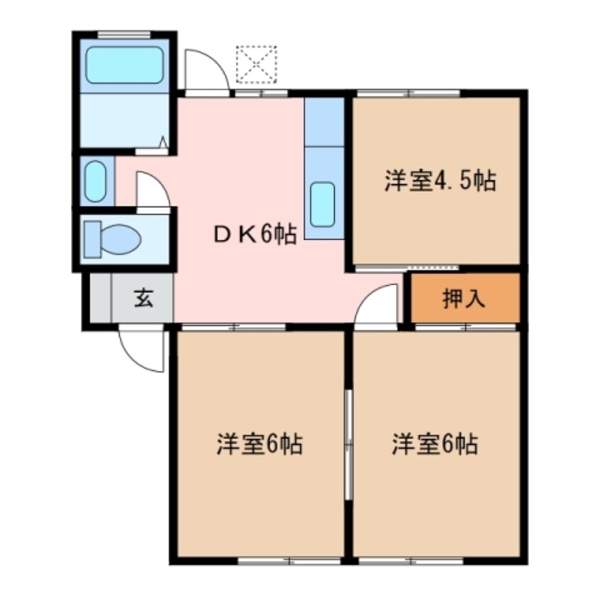 間取図 コーポトピア21