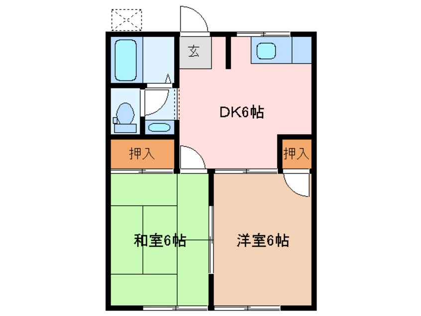 間取図 朝霧ハイツ