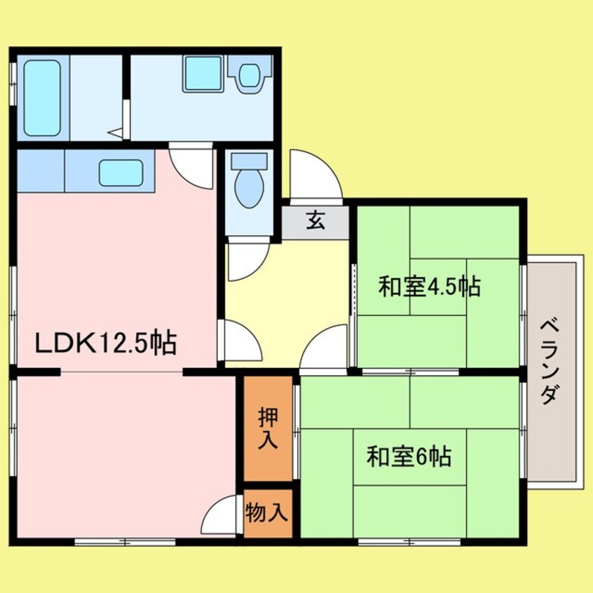 間取図 カーサ金剛坂