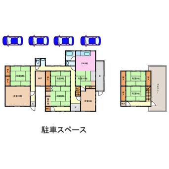 間取図 栃原貸家