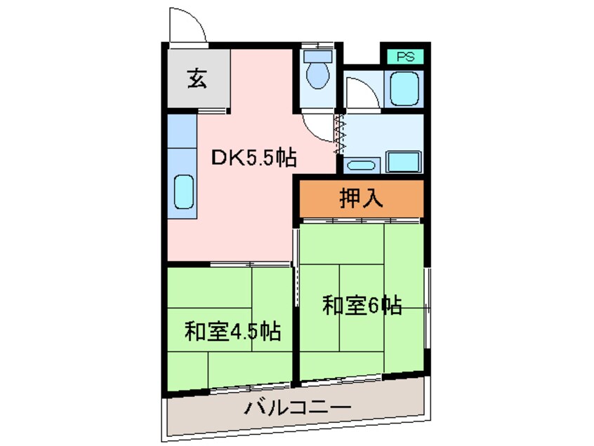 間取図 ハイツ一二三