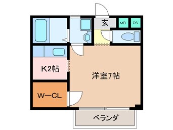 間取図 エスポワールⅡ