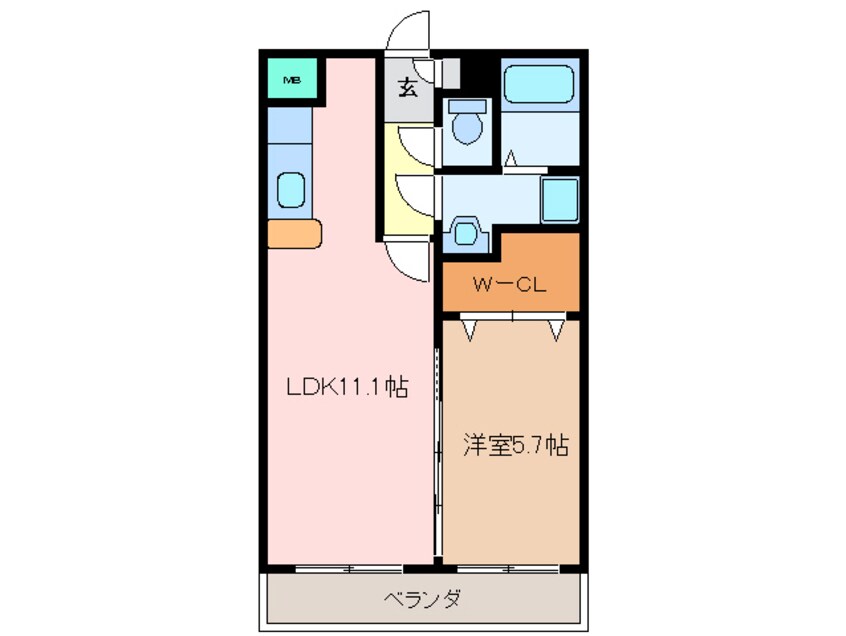 間取図 リバーサイドⅠ