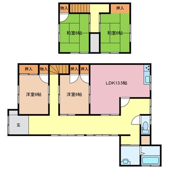 間取図 塩﨑様貸家