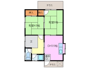 間取図 藤井様借家