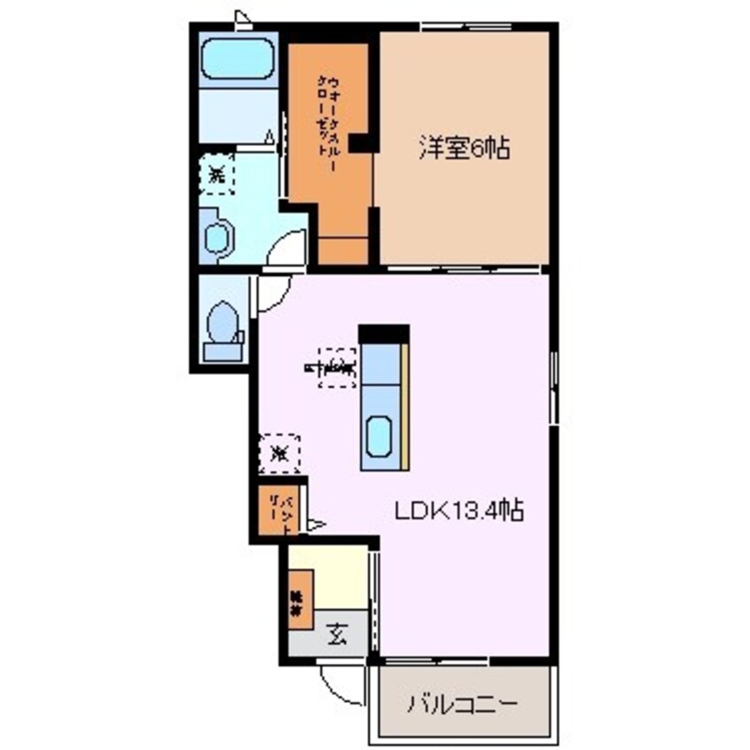 間取図 チェリーコート１０４Ｃ