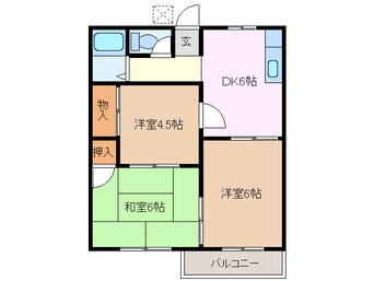 間取図 フォーブル水谷