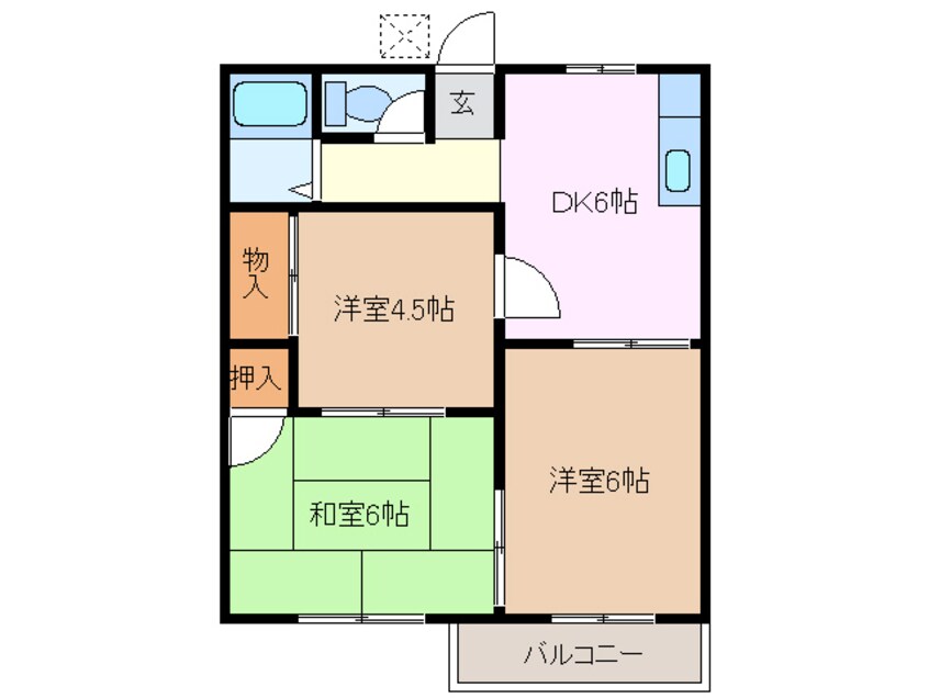 間取図 フォーブル水谷