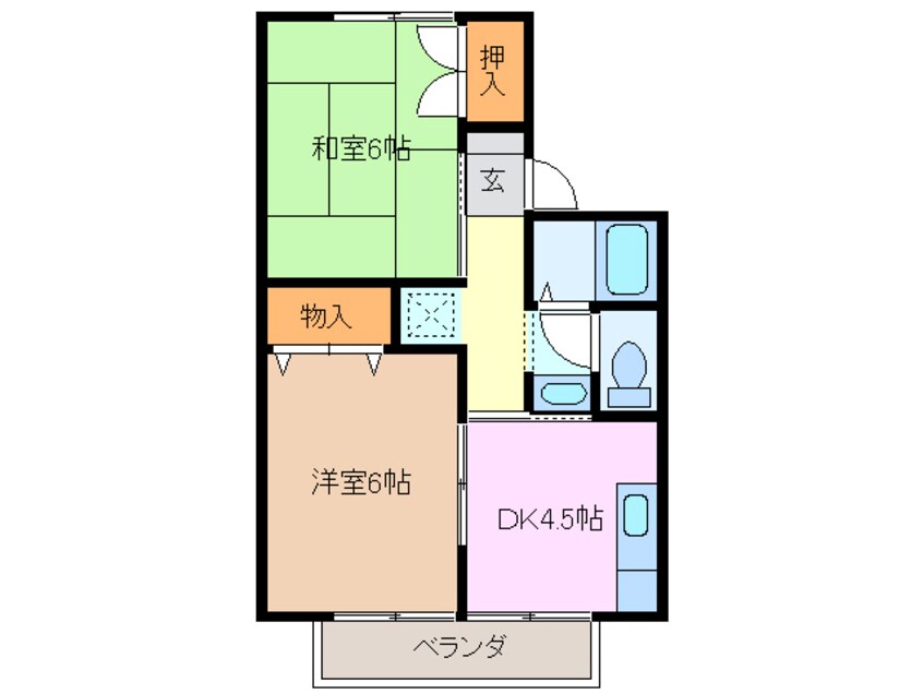 間取図 セジュール富田 Ａ棟