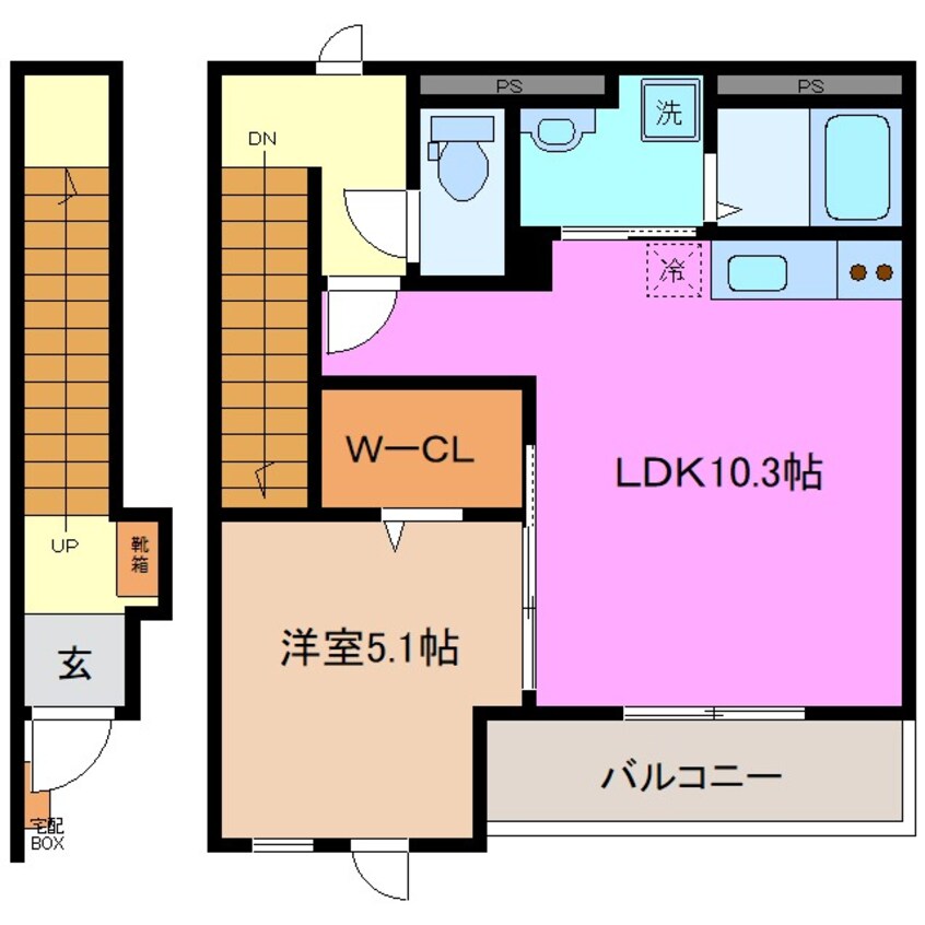 間取図 ディアコート川越