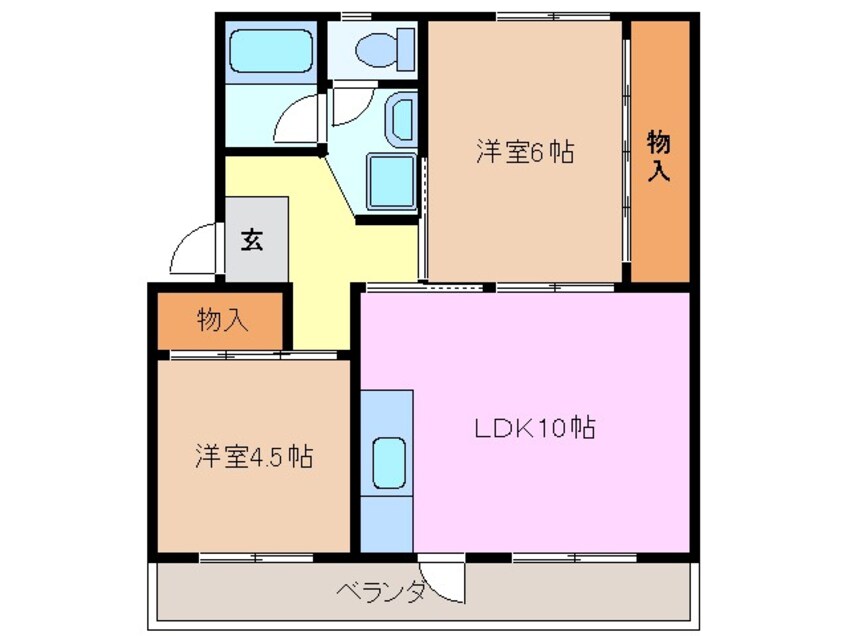 間取図 勘上コーポラス