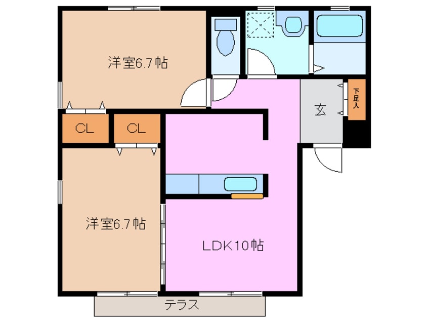 間取図 AZUR長島