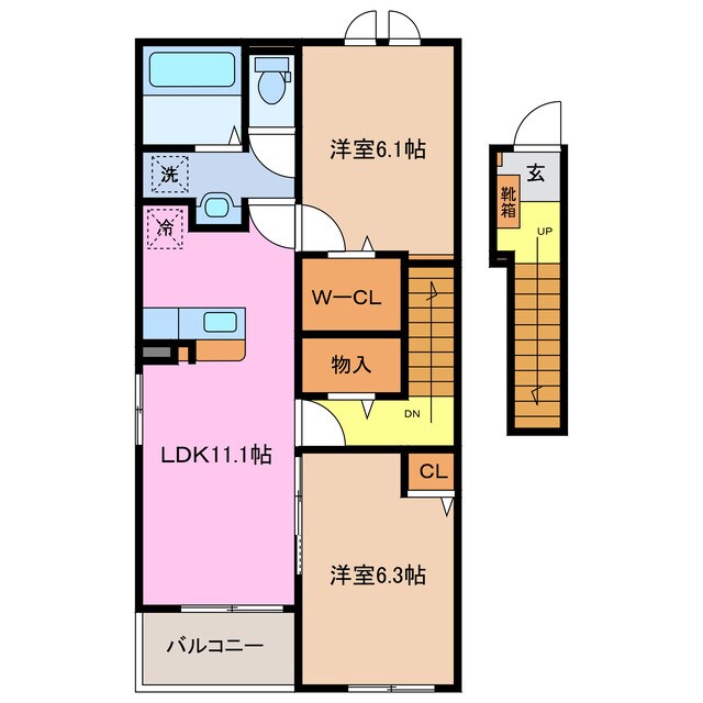 間取り図 モアナⅡ